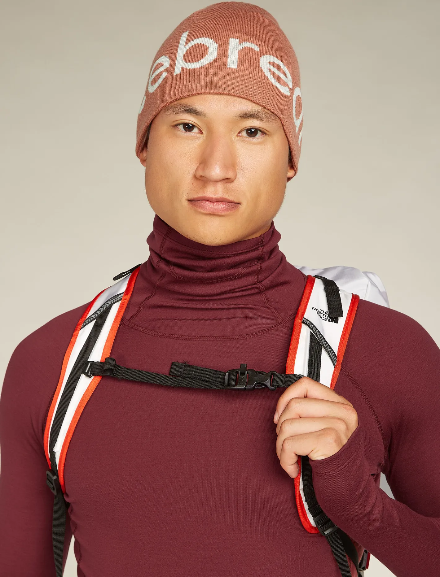 Icebreaker Accessories|Accessories^Unisex Merino Beanie CedarWood/EcruHthr