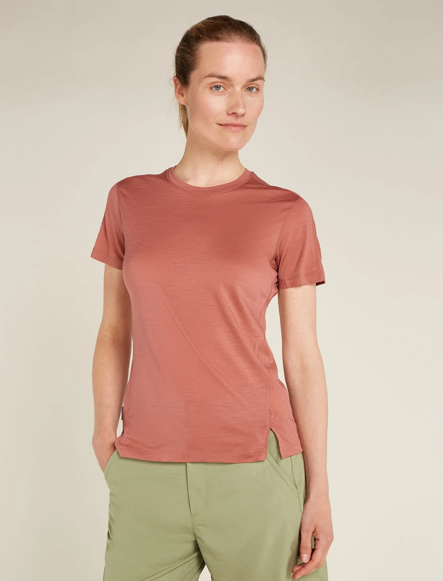 Icebreaker T-shirts & Tanks^Women's 150 MerinoFine™ Ace Short Sleeve T-Shirt CedarWood