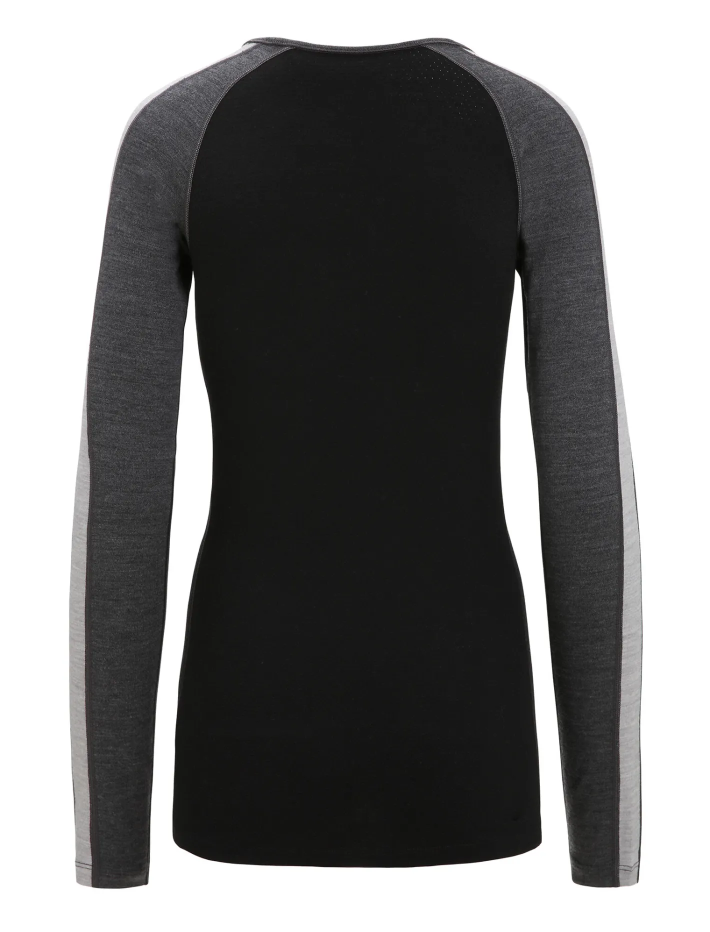 Icebreaker Base Layers^Women's 260 ZoneKnit™ Long Sleeve Crewe Thermal Top JetHeather/Black