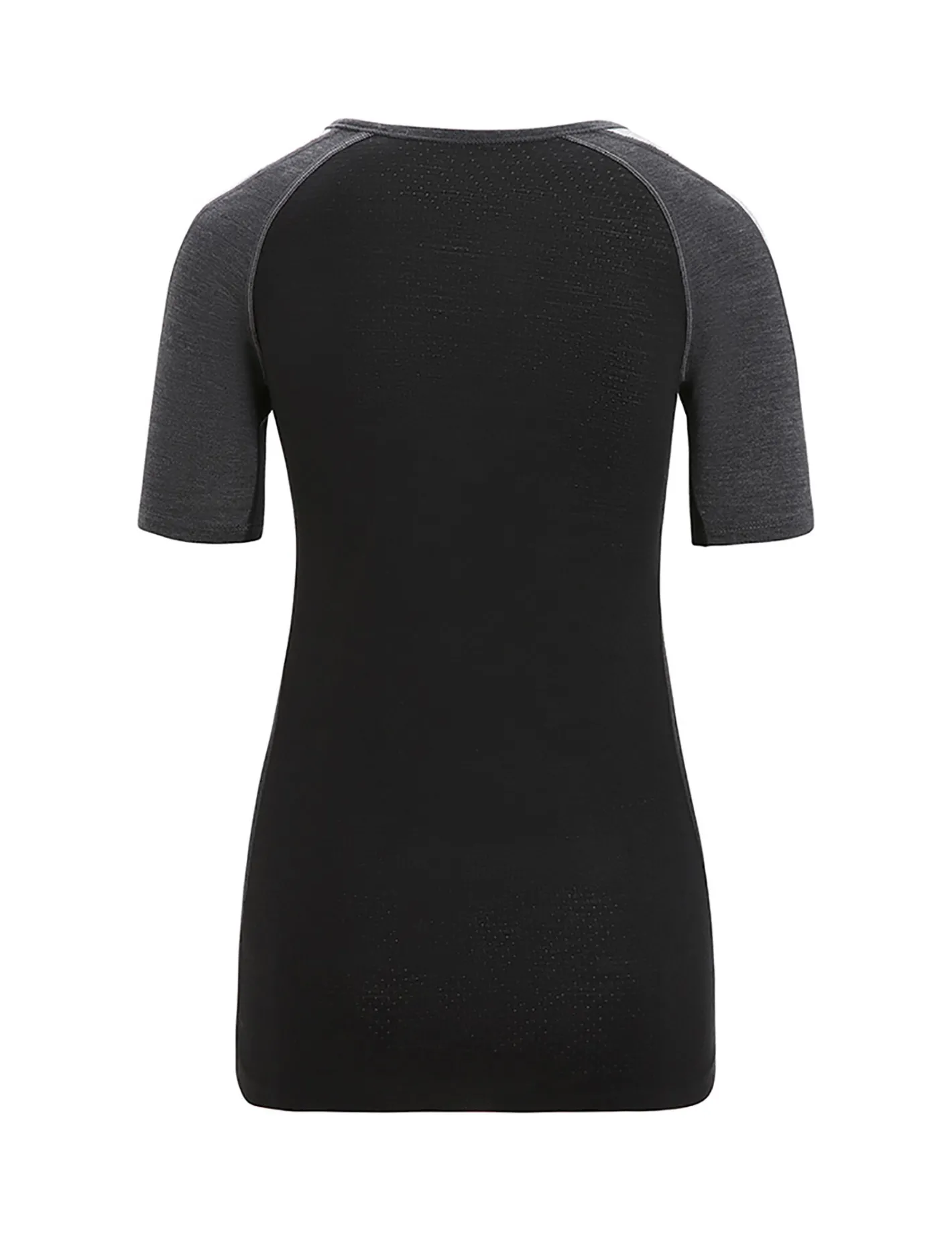 Icebreaker Base Layers^Women's 125 ZoneKnit™ Short Sleeve Crewe Thermal Top JetHeather/Black