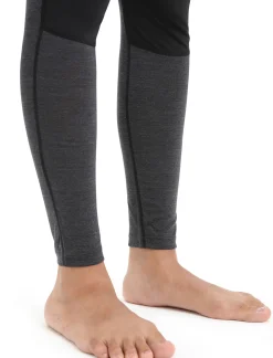 Icebreaker Bottoms|Base Layers^Women's 125 ZoneKnit™ Thermal Leggings Black/JetHeather