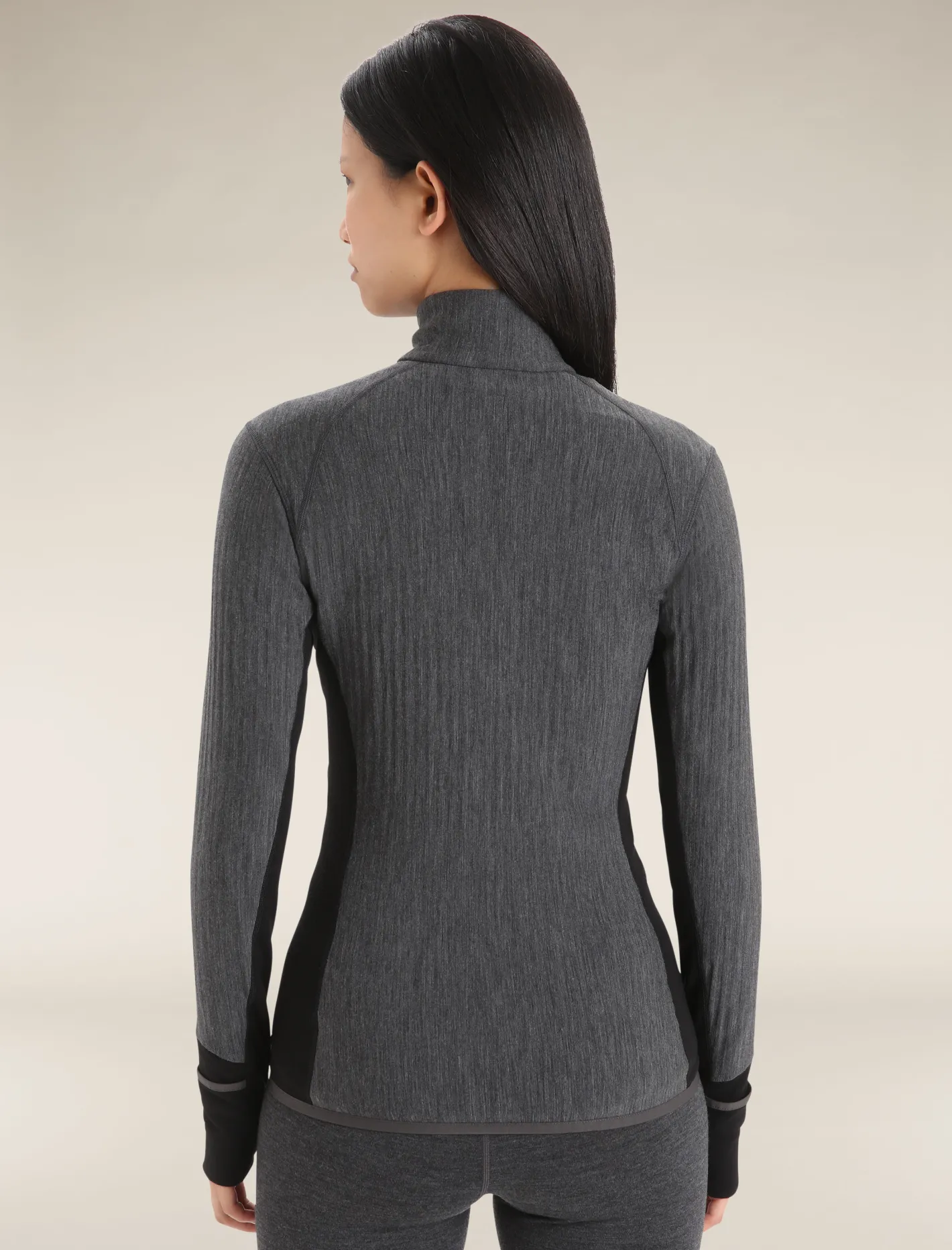 Icebreaker Jumpers & Hoodies^Women's Descender Long Sleeve Zip Jacket JetHeather/Black