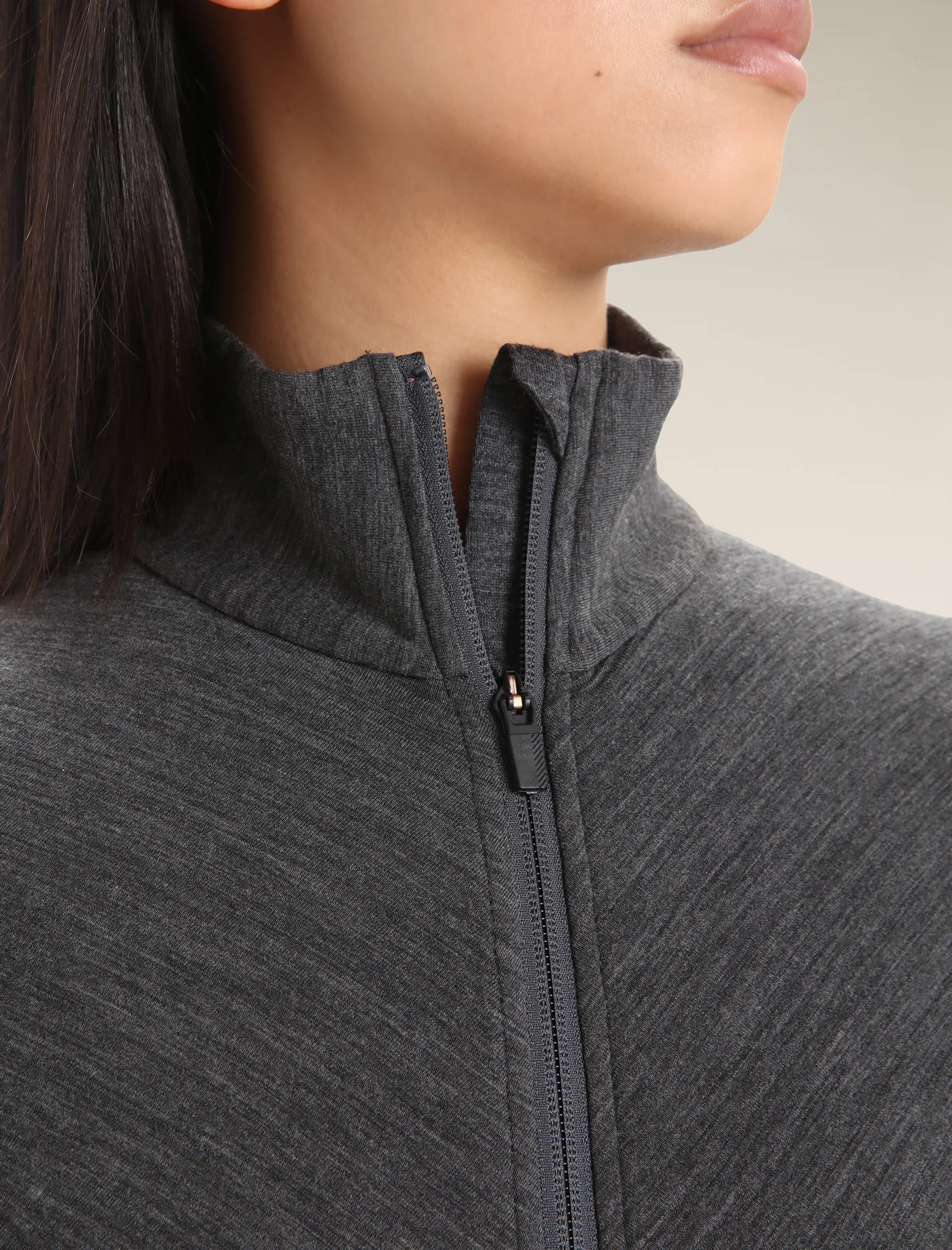 Icebreaker Jumpers & Hoodies^Women's Descender Long Sleeve Zip Jacket JetHeather/Black