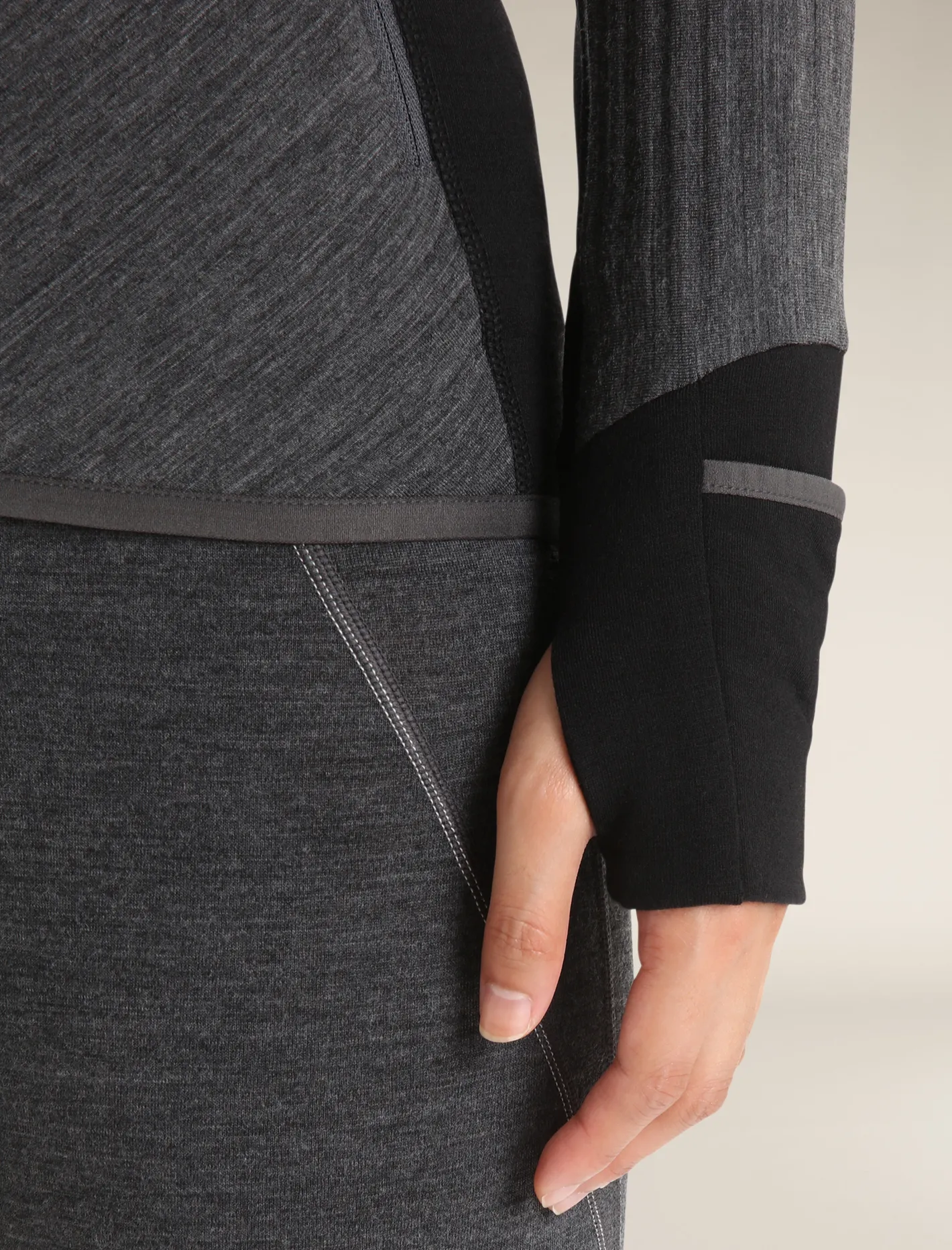 Icebreaker Jumpers & Hoodies^Women's Descender Long Sleeve Zip Jacket JetHeather/Black