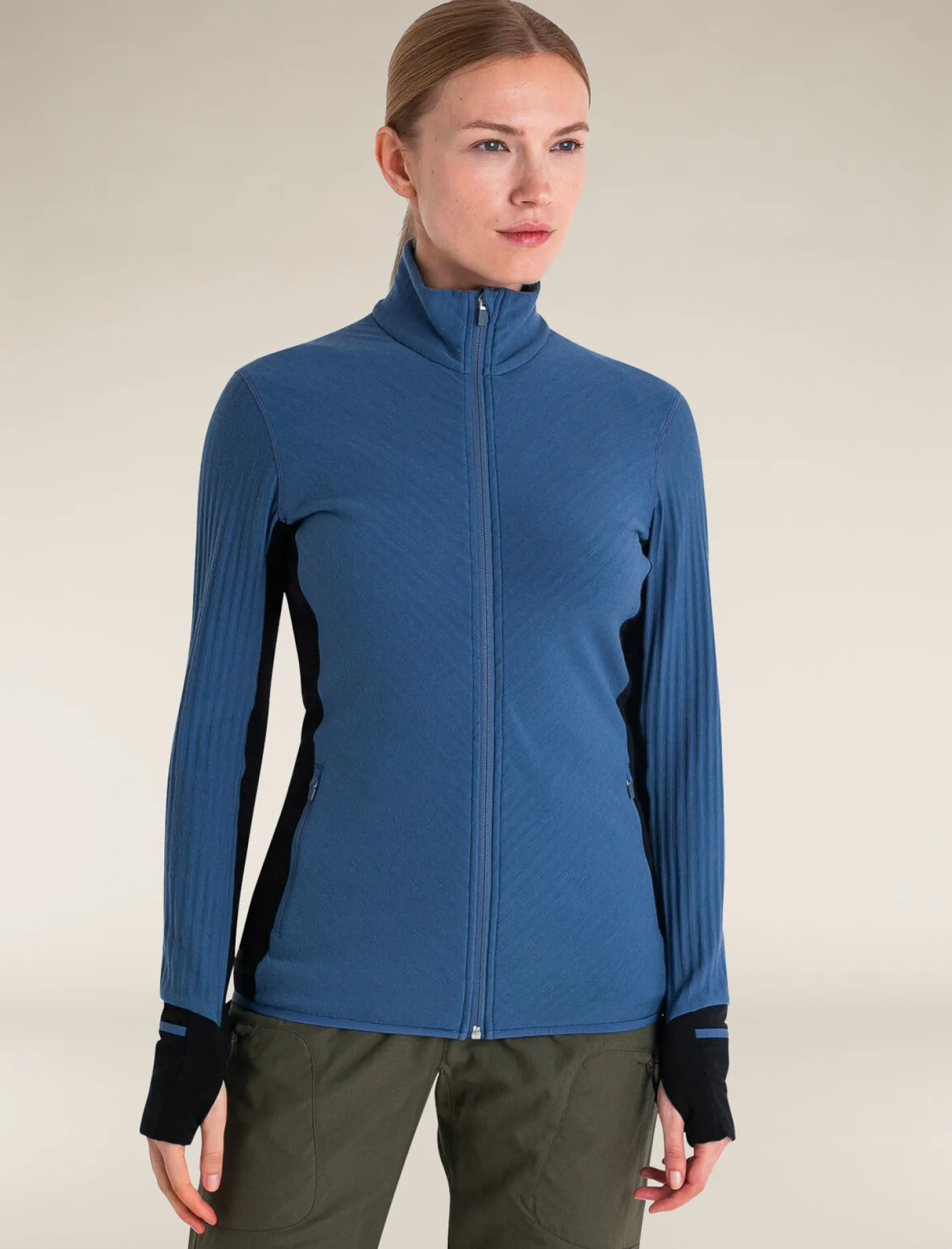 Icebreaker Jumpers & Hoodies^Women's Descender Long Sleeve Zip Jacket Dawn/Black