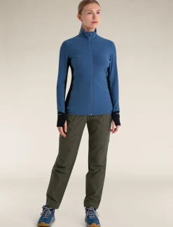 Icebreaker Jumpers & Hoodies^Women's Descender Long Sleeve Zip Jacket Dawn/Black