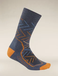 Icebreaker Socks^Women's Hike+ Medium Crew Sunrise Dawn/Ray