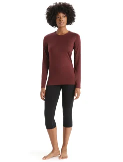 Icebreaker Bottoms|Base Layers^Women's Merino 200 Oasis 3/4 Thermal Leggings Black