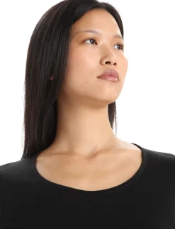 Icebreaker Base Layers^Women's Merino 200 Oasis Long Sleeve Scoop Thermal Top Black