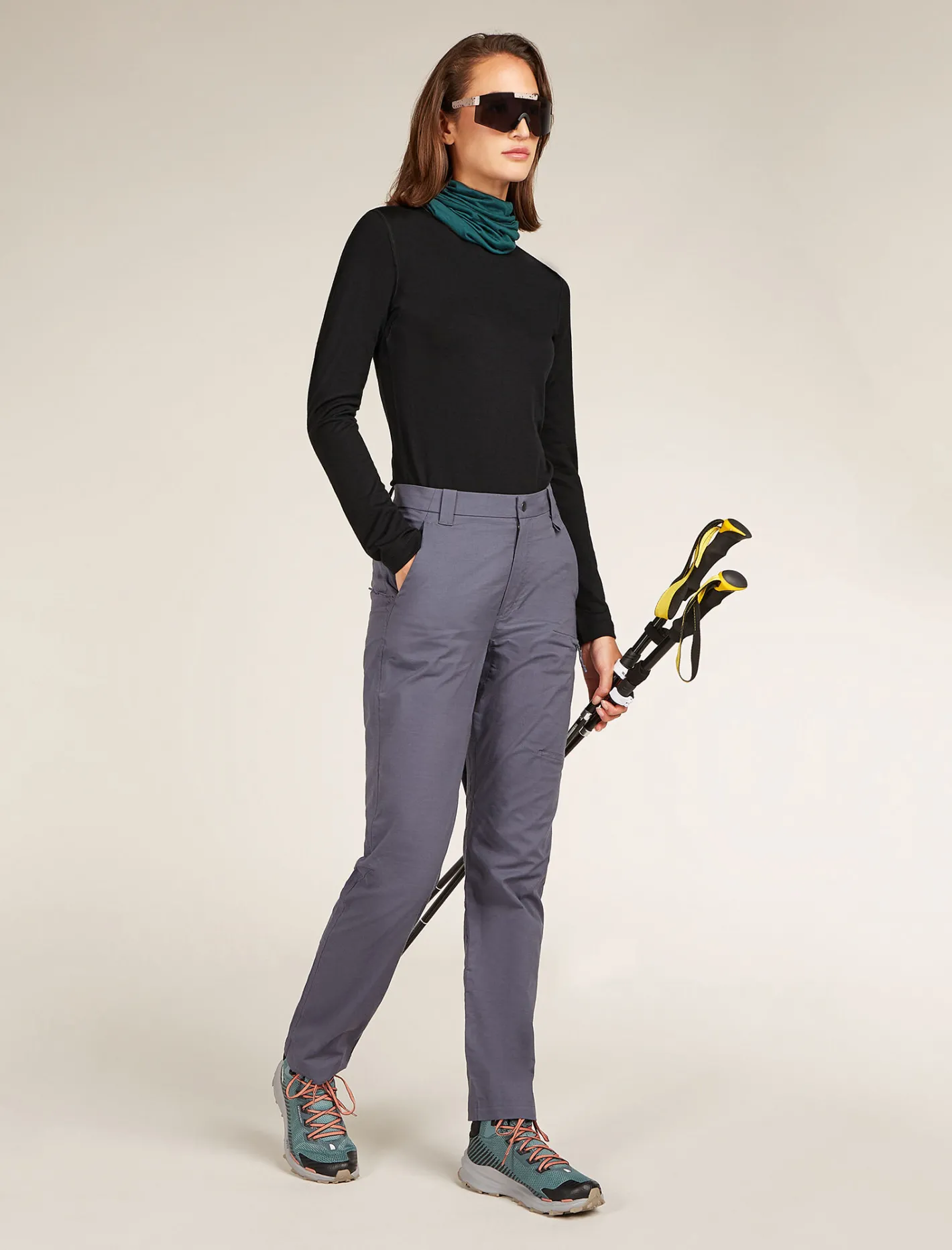 Icebreaker Base Layers^Women's Merino 200 Oasis Long Sleeve Crewe Thermal Top Black