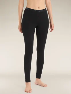 Icebreaker Bottoms|Base Layers^Women's Merino 200 Oasis Thermal Leggings Black