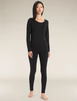 Icebreaker Bottoms|Base Layers^Women's Merino 200 Oasis Thermal Leggings Black