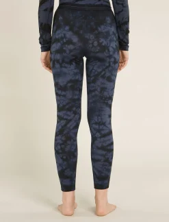 Icebreaker Base Layers^Women's Merino 200 Oasis Thermal Leggings Cloud Dye Graphite/Black