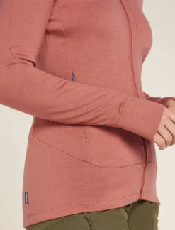 Icebreaker Jumpers & Hoodies^Women's Merino 260 Quantum Long Sleeve Zip Hoodie CedarWood