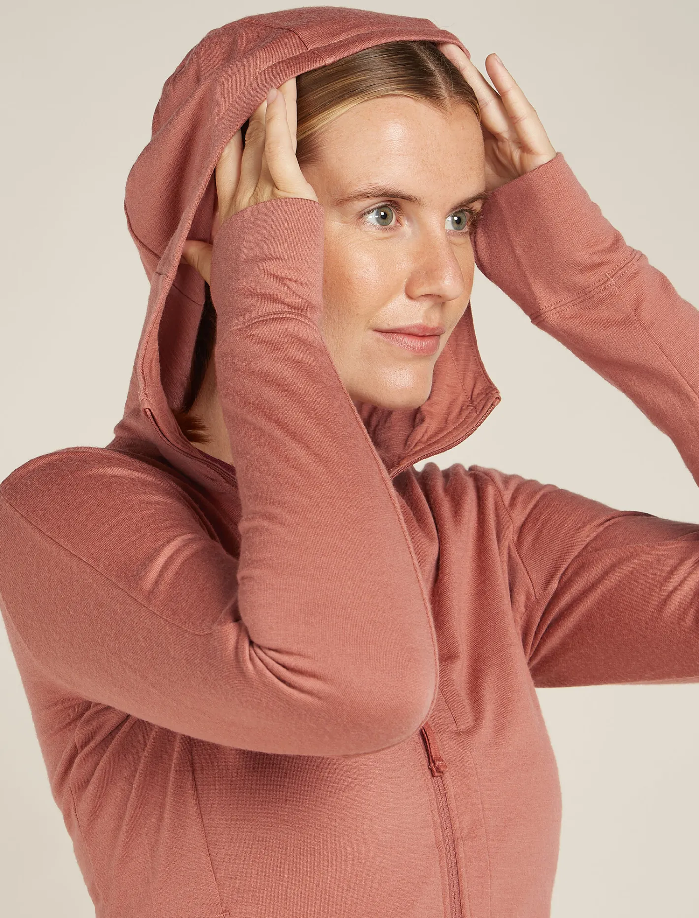 Icebreaker Jumpers & Hoodies^Women's Merino 260 Quantum Long Sleeve Zip Hoodie CedarWood
