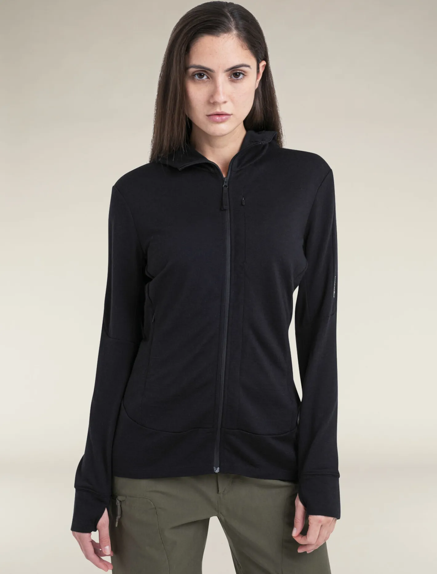 Icebreaker Jumpers & Hoodies^Women's Merino 260 Quantum Long Sleeve Zip Hoodie Black