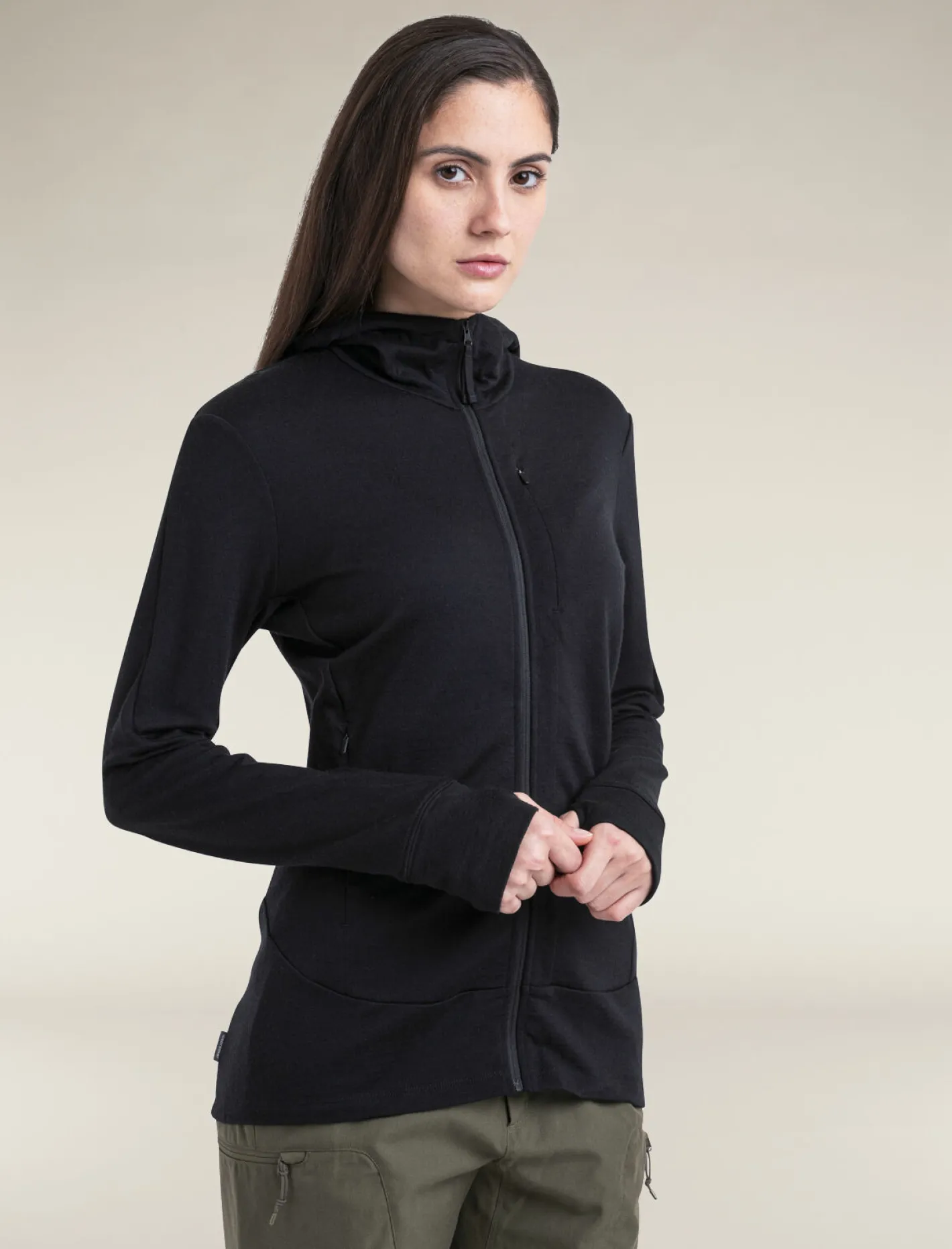 Icebreaker Jumpers & Hoodies^Women's Merino 260 Quantum Long Sleeve Zip Hoodie Black