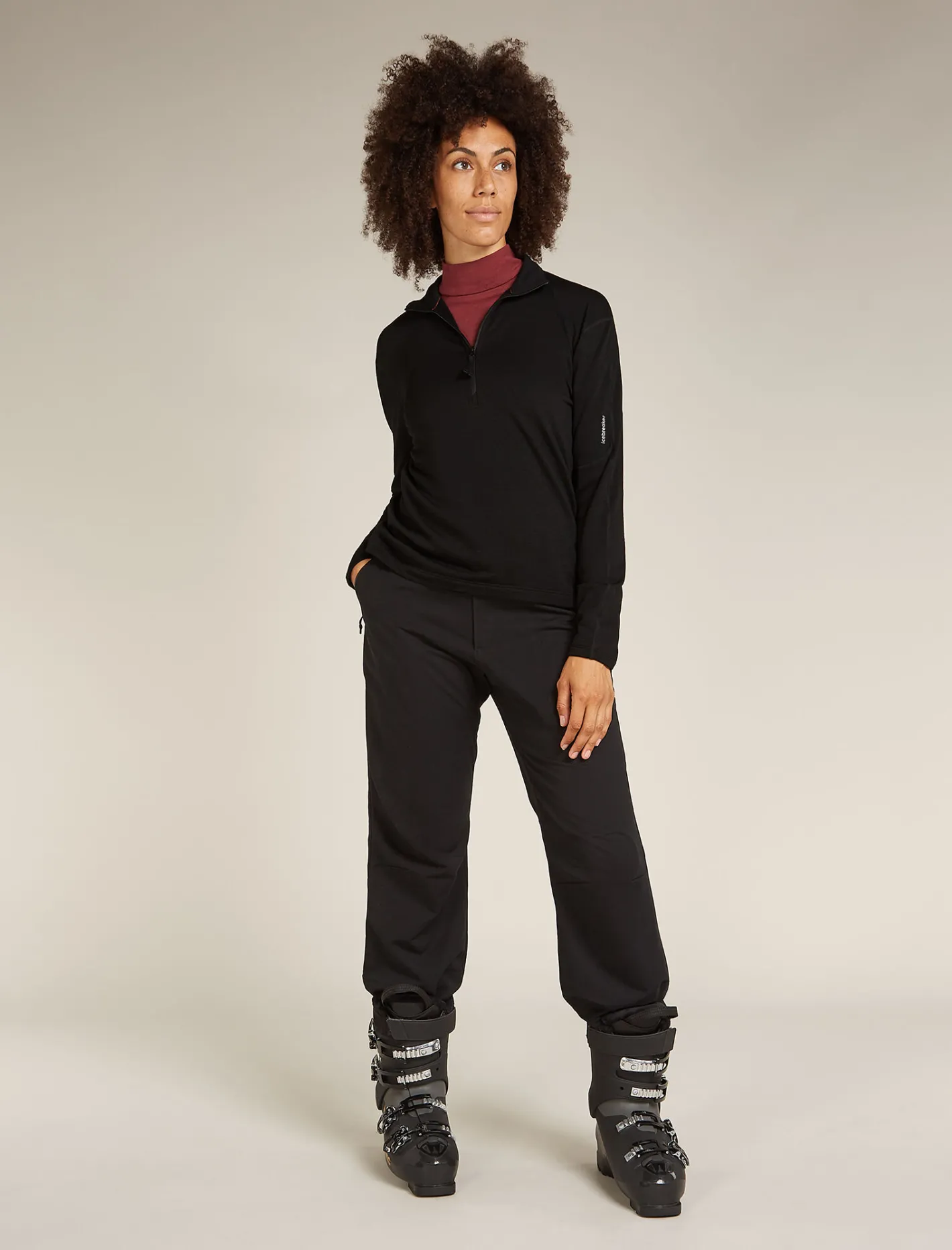 Icebreaker Jumpers & Hoodies^Women's Merino 360 Realfleece™ Elemental Long Sleeve Half Zip Jacket Black
