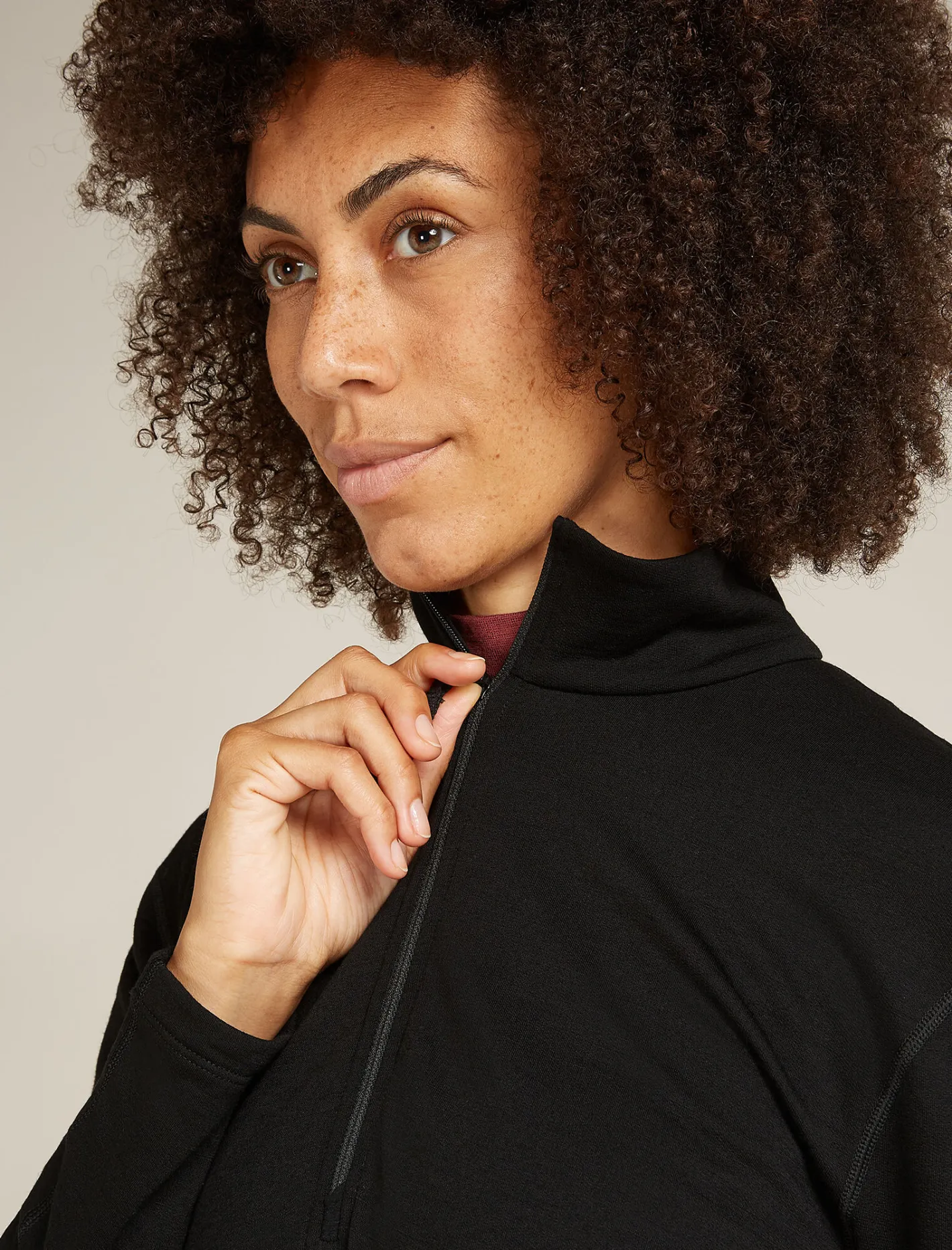 Icebreaker Jumpers & Hoodies^Women's Merino 360 Realfleece™ Elemental Long Sleeve Half Zip Jacket Black
