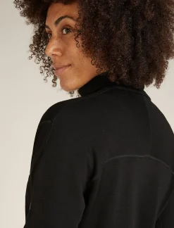 Icebreaker Jumpers & Hoodies^Women's Merino 360 Realfleece™ Elemental Long Sleeve Half Zip Jacket Black