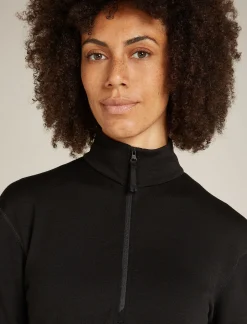 Icebreaker Jumpers & Hoodies^Women's Merino 360 Realfleece™ Elemental Long Sleeve Half Zip Jacket Black