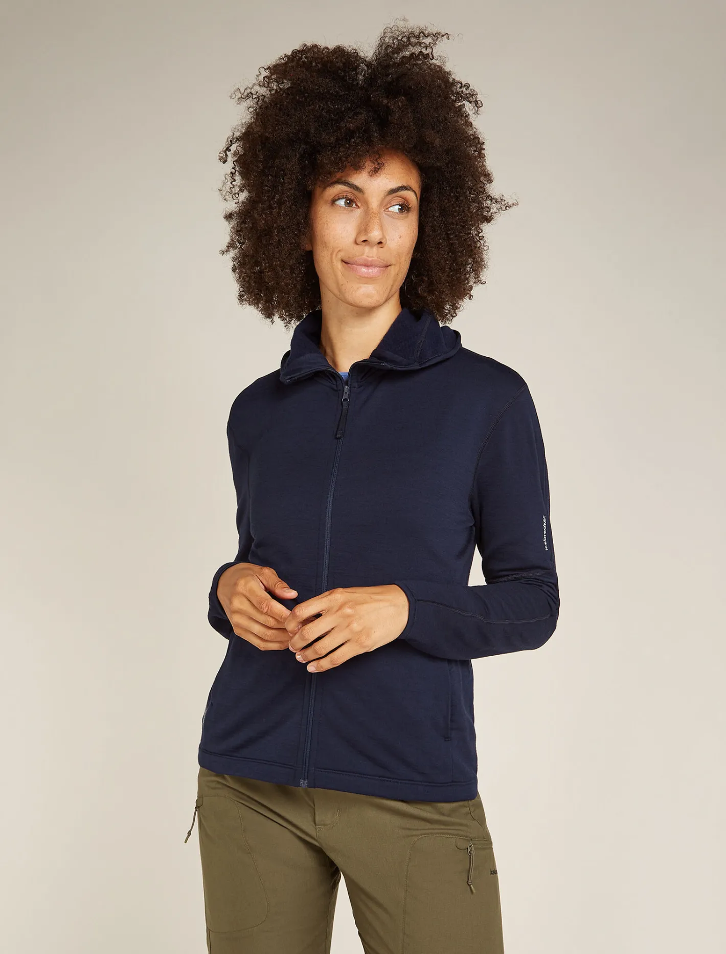 Icebreaker Jumpers & Hoodies^Women's Merino 360 Realfleece™ Elemental Long Sleeve Zip Hoodie MidnightNavy