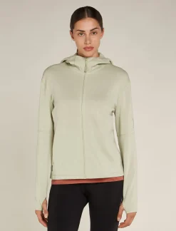 Icebreaker Jumpers & Hoodies^Women's Merino 360 Realfleece™ Elemental Long Sleeve Zip Hoodie Ashen