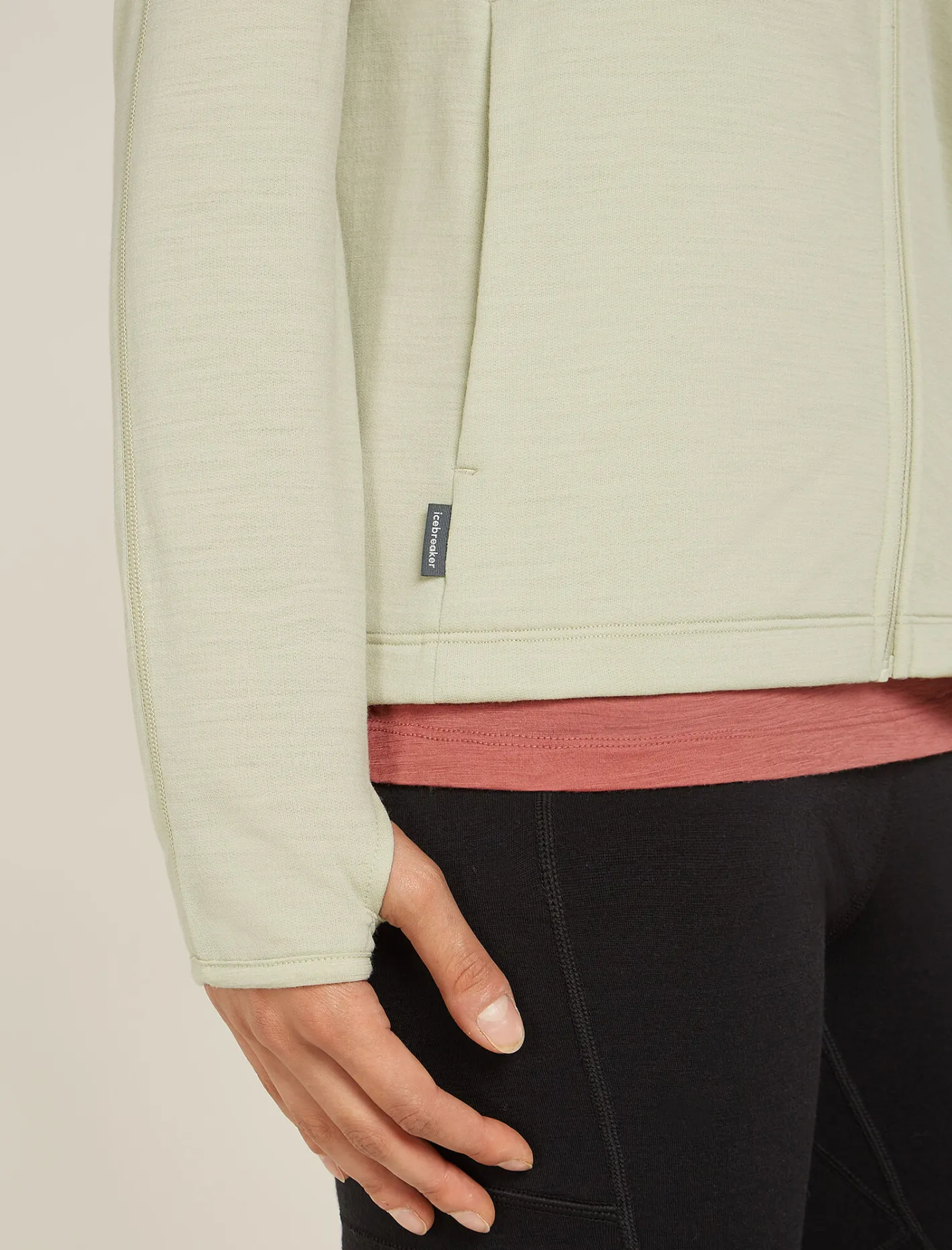 Icebreaker Jumpers & Hoodies^Women's Merino 360 Realfleece™ Elemental Long Sleeve Zip Hoodie Ashen
