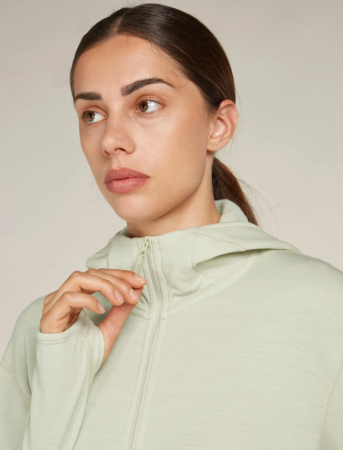 Icebreaker Jumpers & Hoodies^Women's Merino 360 Realfleece™ Elemental Long Sleeve Zip Hoodie Ashen