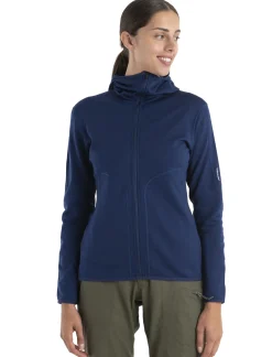 Icebreaker Jumpers & Hoodies^Women's Merino 560 Realfleece™ Elemental Long Sleeve Zip Hoodie RoyalNavy