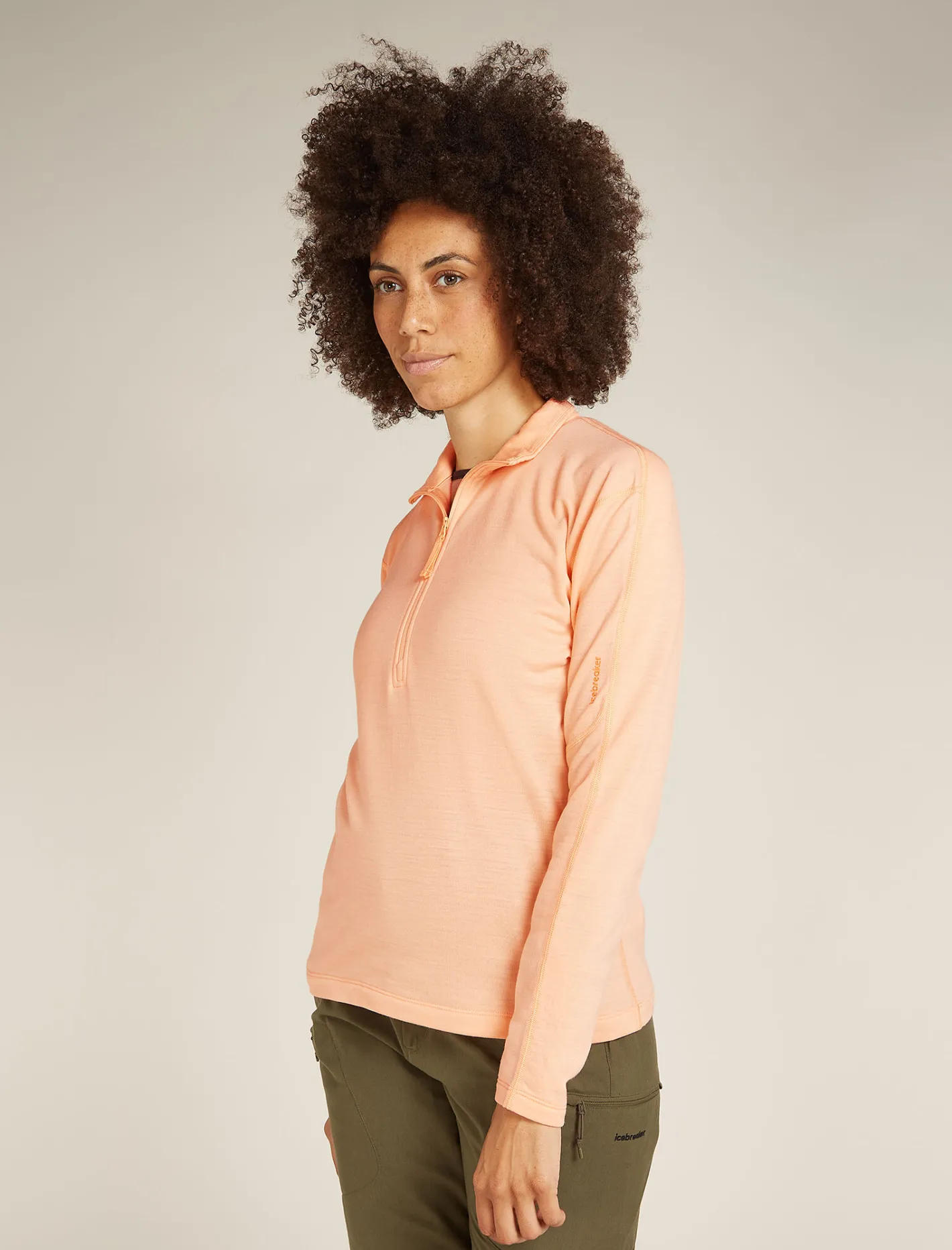 Icebreaker Jumpers & Hoodies^Women's Merino 360 Realfleece™ Elemental Long Sleeve Half Zip Jacket Sunstone