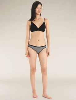 Icebreaker Underwear & Bras^Women's Merino 150 Siren Bikini GritstoneHeather