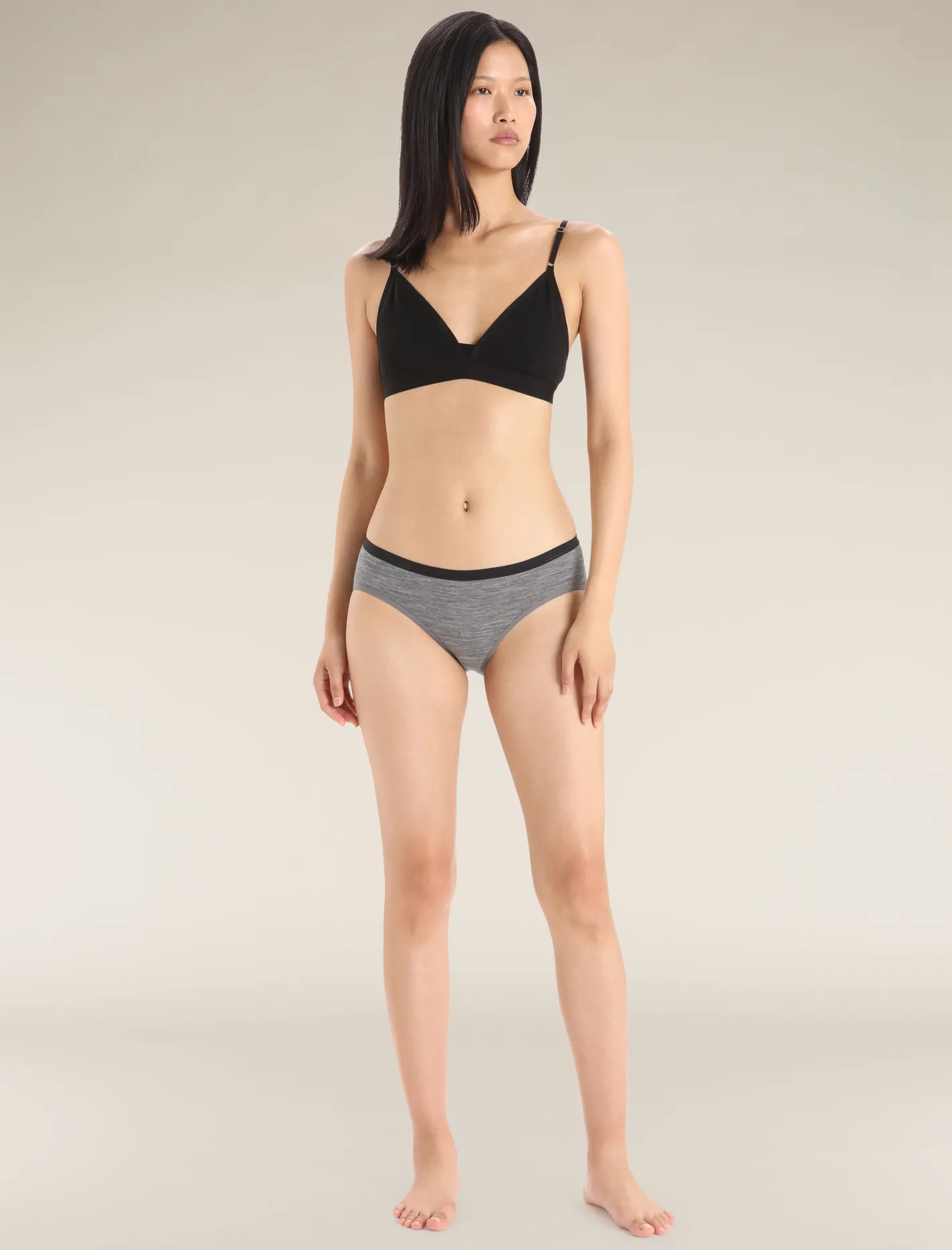 Icebreaker Underwear & Bras^Women's Merino 150 Siren Hipkini GritstoneHeather