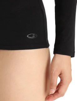 Icebreaker Underwear & Bras^Women's Merino 150 Siren Long Sleeve Sweetheart Top Black