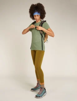 Icebreaker T-shirts & Tanks^Women's Merino 150 Tech Lite Short Sleeve T-Shirt Winter Floral Lichen