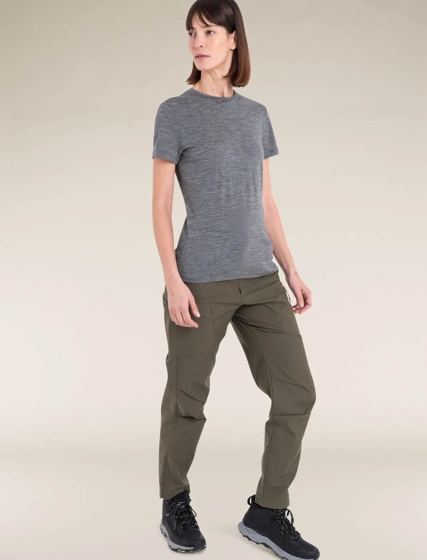 Icebreaker T-shirts & Tanks^Women's Merino 150 Tech Lite Short Sleeve T-Shirt GritstoneHeather