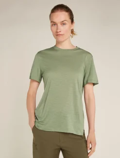 Icebreaker T-shirts & Tanks^Women's Merino 150 Tech Lite Short Sleeve Relaxed T-Shirt Lichen