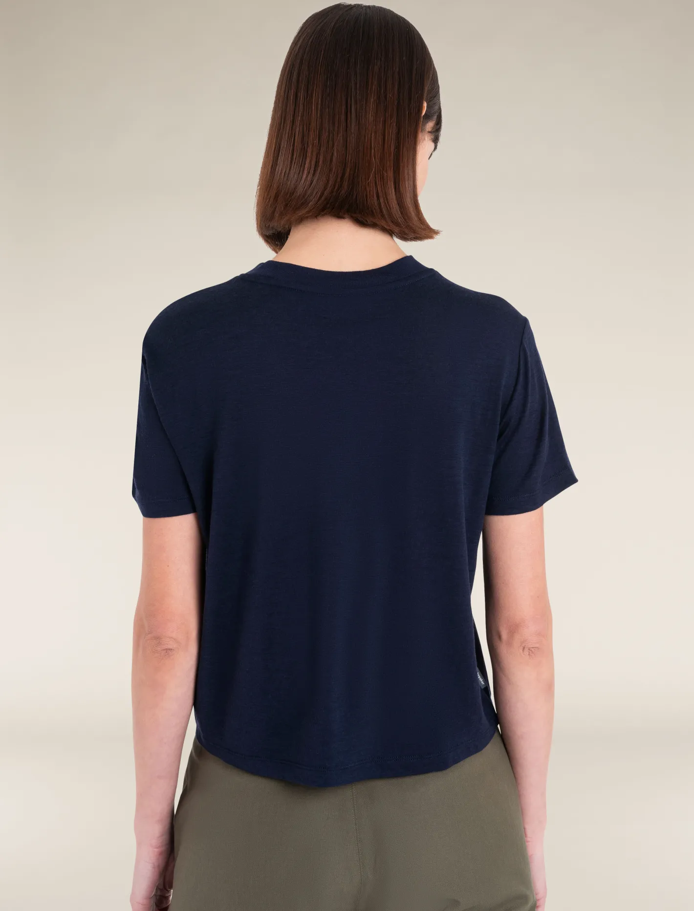 Icebreaker T-shirts & Tanks^Women's Merino 150 Tech Lite Short Sleeve Crop T-Shirt MidnightNavy