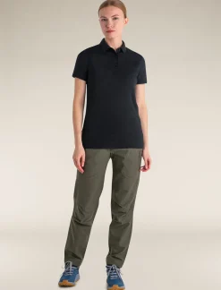 Icebreaker T-shirts & Tanks^Women's Merino 150 Tech Lite Short Sleeve Polo Black