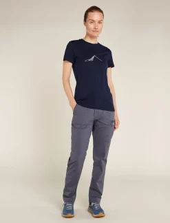 Icebreaker T-shirts & Tanks^Women's Merino 150 Tech Lite Short Sleeve T-Shirt Southern Constellation MidnightNavy