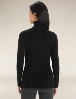 Icebreaker Base Layers^Women's Merino 260 Tech Long Sleeve Half Zip Thermal Top Black