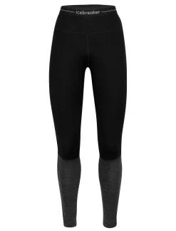 Icebreaker Bottoms|Base Layers^Women's Merino 260 ZoneKnit™ Thermal Leggings Black/jetheather