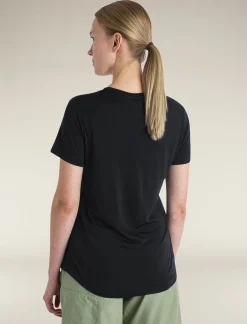 Icebreaker T-shirts & Tanks^Women's Merino Blend 125 Cool-Lite™ Sphere Short Sleeve Scoop T-Shirt Black