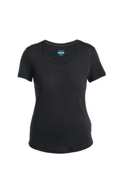 Icebreaker T-shirts & Tanks^Women's Merino Blend 125 Cool-Lite™ Sphere Short Sleeve Scoop T-Shirt Black