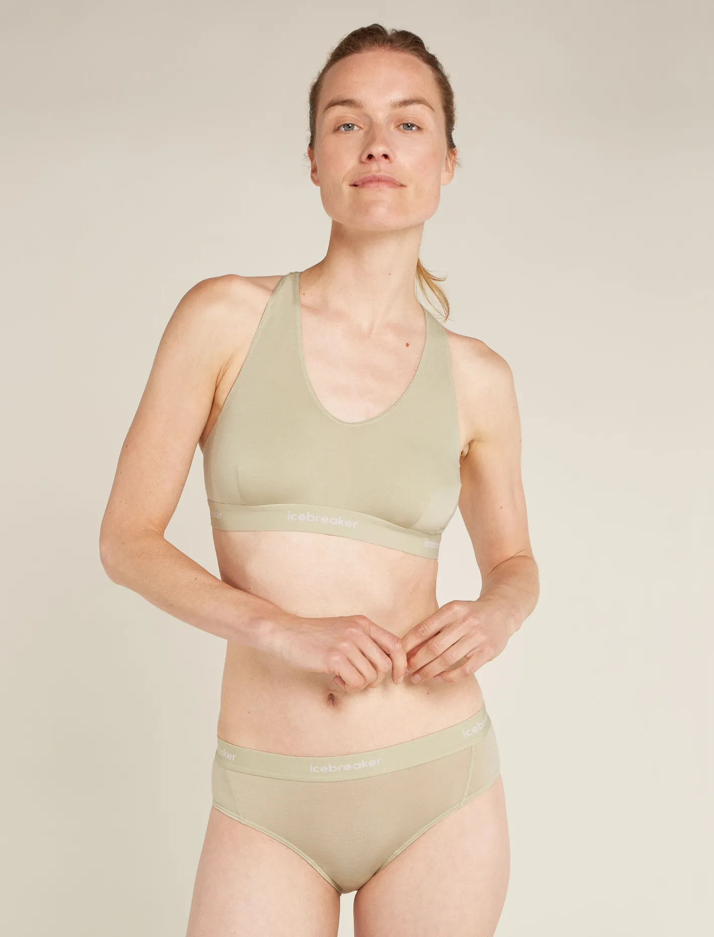 Icebreaker Underwear & Bras^Women's Merino Blend 125 Cool-Lite™ Sprite Racerback Bra Ashen