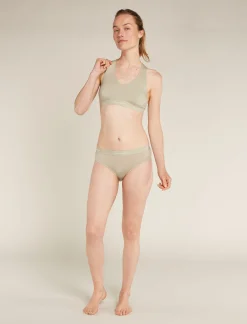 Icebreaker Underwear & Bras^Women's Merino Blend 125 Cool-Lite™ Sprite Racerback Bra Ashen