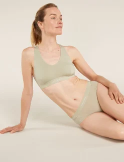 Icebreaker Underwear & Bras^Women's Merino Blend 125 Cool-Lite™ Sprite Racerback Bra Ashen