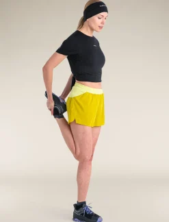 Icebreaker T-shirts & Tanks^Women's Merino Blend 125 Cool-Lite™ Speed Short Sleeve Slit Back T-Shirt Black