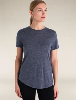 Icebreaker T-shirts & Tanks^Women's Merino Blend 125 Cool-Lite™ Sphere Short Sleeve T-Shirt MidnightNavyHeather
