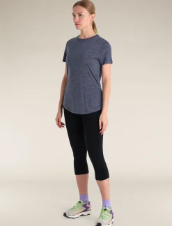 Icebreaker T-shirts & Tanks^Women's Merino Blend 125 Cool-Lite™ Sphere Short Sleeve T-Shirt MidnightNavyHeather